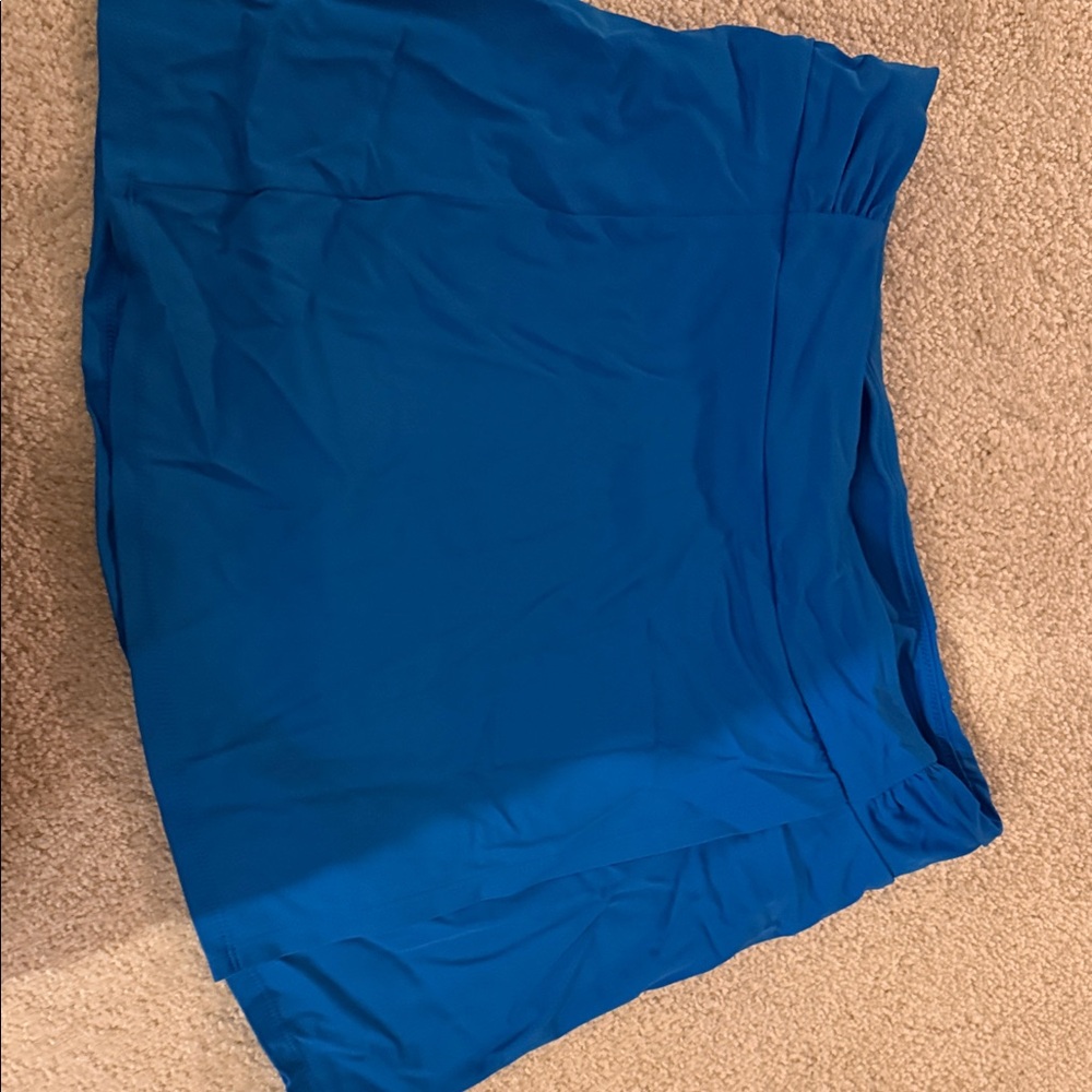 Talbots Blue and Tan Skirt